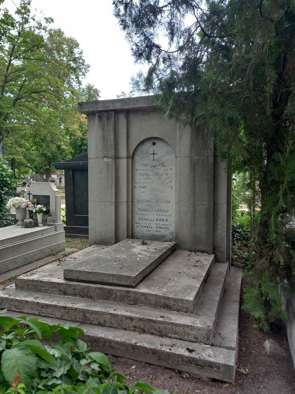 Tonelli Sándor síremléke